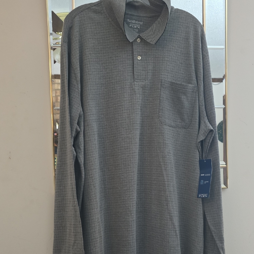 Saddlebred Men's Charcoal Polo Shirt